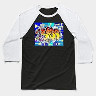 blue graffiti bass 24 Baseball T-Shirt